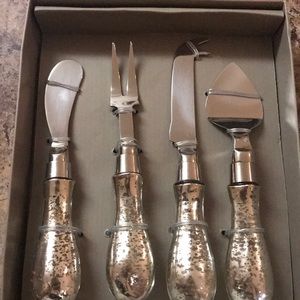 Mercury Glass Cheese set
